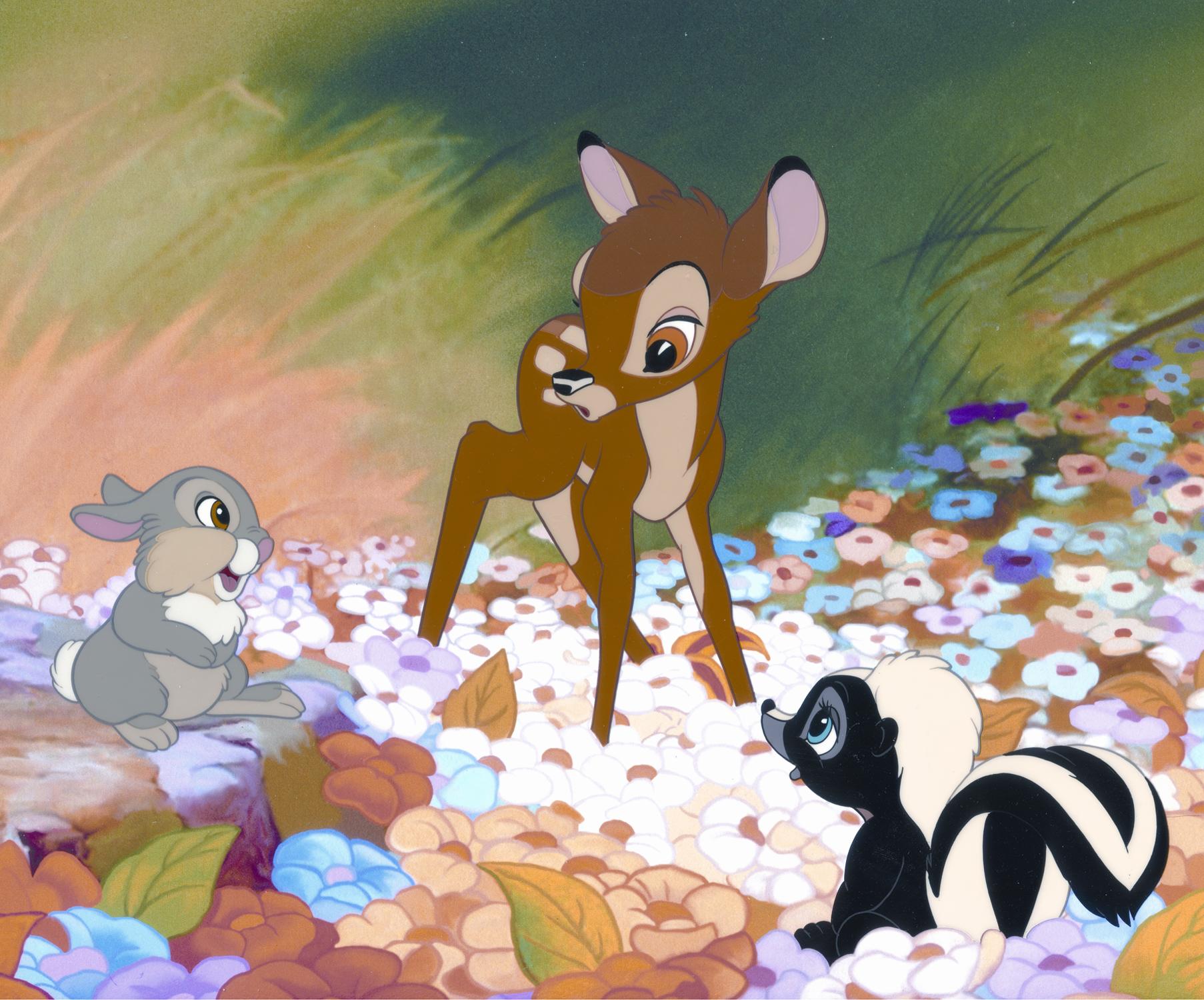 バンビ Bambi ディズニーファインアート セル画 画像